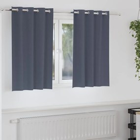Függönyök függönyökkel 2 pcs Antracit 140x140cm Poliészter
