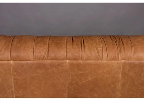 Konyakbarna bőr kanapé 214 cm Douglas – Dutchbone