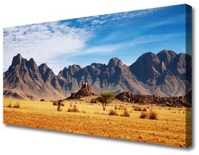 Canvas kép Desert Hegyi táj 140x70 cm