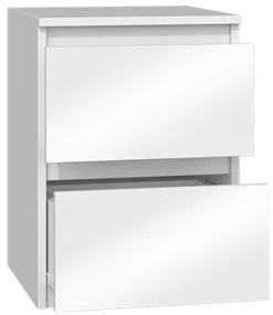 Thirassia M2 éjjeliszekrény, 30x40x30 cm, fényes fehér