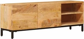 vidaXL Tároló szekrények ajtóval Barna 110 x 30 x 40 cm Tömör Mangófát