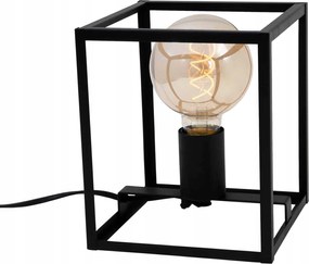 Briloner asztali lĂĄmpa 17 cm, fekete, E27, geometrikus minta, max. 40 W