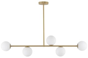 Csillár rúdon GAMA 5xG9/12W/230V arany