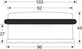 Szabadon álló ajtóütköző PUK rozsdamentes ODNN