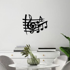 Musical fém fali dekoráció, 58×70 cm