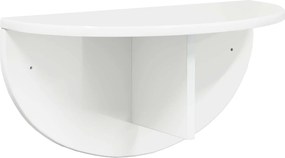 vidaXL Falpolc Magas Fényű Fehér 48 x 24 x 24 cm Faanyag