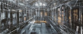 Egy régi épület belsejének képe (120x50 cm)