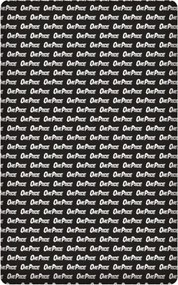 One Piece Black gumis lepedő 90x200 cm