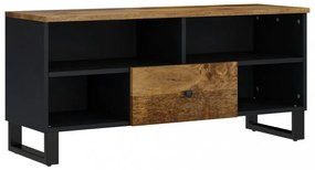 tömör mangófa és szerelt fa TV-szekrény 100 x 33 x 46 cm
