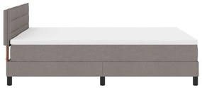Box Spring Ágy matraccal Taupe 160x200 cm Szövet