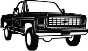 Chevy fém fali dekoráció, 60×35 cm