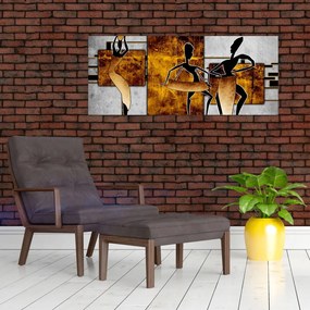 Kép - Az afrikai kultúra motívumai (120x50 cm)