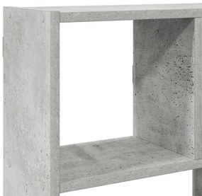 betonszürke szerelt fa fali kockapolc 12 rekeszes színű