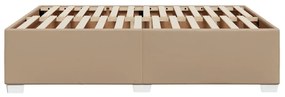 cappuccino színű műbőr ágykeret 160x200 cm