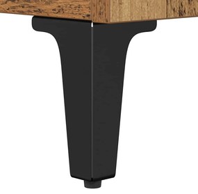 vidaXL Dohányzóasztal Öreg fa 80 x 80 x 36,5 cm Faanyag