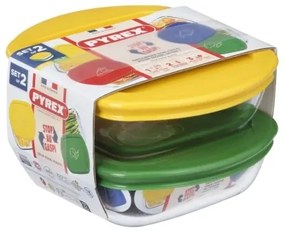 2 darabos PYREX üveg ételtároló szett, 0,3 l