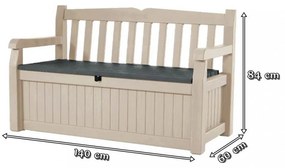 Eden Garden Bench pad és tároló