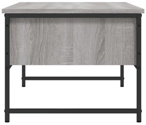 szürke sonoma színű szerelt fa dohányzóasztal 101x49x39,5 cm