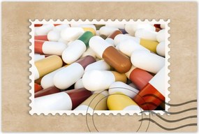 Poszterek 120x80 Egy halom orvosi tabletta