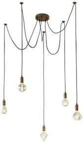 Függő világítás Trio Cord réz 310100562