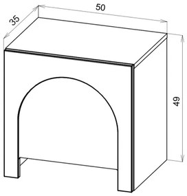 NIO éjjeliszekrény antracit