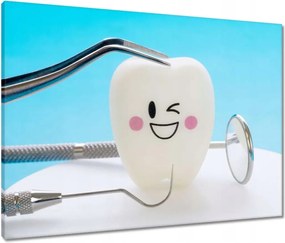 Vászonkép 80x60 Mosolygó fog