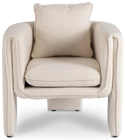 Designer Krém Bouclé Szövet Kárpitozással. GALA