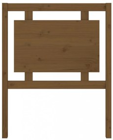 mézbarna tömör fenyőfa ágyfejtámla 80,5 x 4 x 100 cm