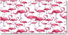 Fotó-kép edzett üveg Flamingók 140x70