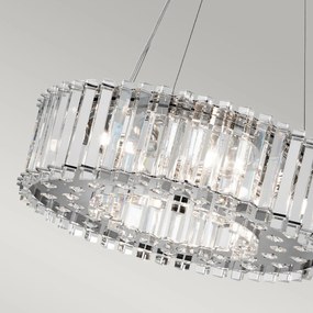Kichler klasszikus LED függeszték crystal skye króm átlátszó elsklcrystalskyepa IP44