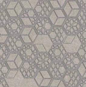 Tapéta Flizelin Geometriai Minta Négyzetek 3D