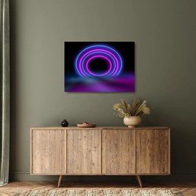 A színes körök képe (üvegen) (70x50 cm)
