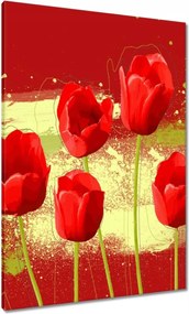 Vászonkép 70x100 Piros pipacs