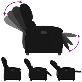 fekete bársony relaxfotel