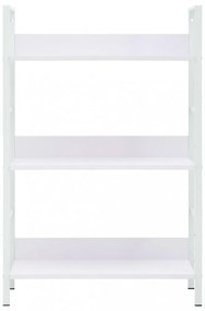3 szintes fehér szerelt fa könyvespolc 60 x 27,6 x 90,5 cm