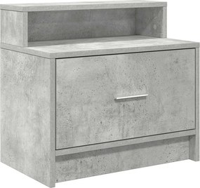 vidaXL betonszürke éjjeliszekrény fiókkal 51 x 31 x 47 cm