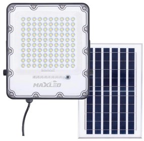 MAXLED LED Napelemes reflektor LED/50W/3,2V 4500K IP65 + távirányítás MX0243