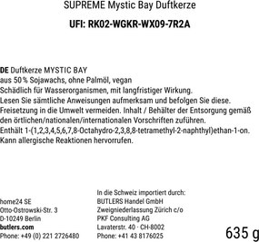 SUPREME szójaviasz illatgyertya Mystic Bay 635g