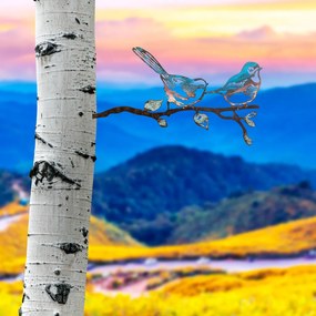 Bird fém kerti dísztárgy, 26×50 cm