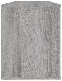 szürke sonoma színű szerelt fa cipősszekrény 100x35x45 cm