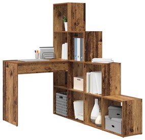 Sarokíróasztal Régi fa 101,5 x 149,5 x 149,5 cm Faanyag