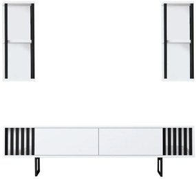 TV szekrény Chrome Line - White, Black