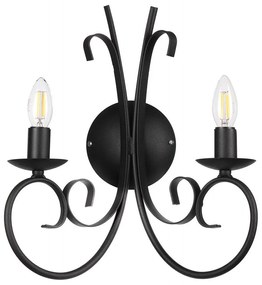 ONLI - Fali lámpa POMPEI 2xE14/6W/230V fekete