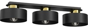 Mennyezeti lámpa MARTI 3xE27/15W/230V fekete/arany