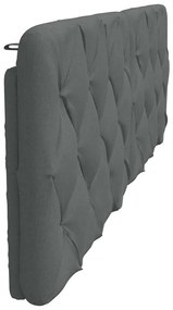 sötétszürke szövet fejtámla párna 180 cm