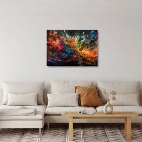 Üveg kép - Színes absztrakció II. (70x50 cm)