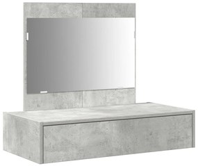 Fali öltöztetőasztal Beton Szürke 83x40x70 cm