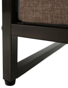 HAZEL TYP 2 szekrény szövet fiókokkal, barna, M