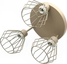 Felületre szerelt csillár AUDREY 3xE27/60W/230V bézs