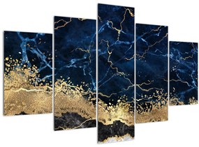 Kép - Sötétkék márvány (150x105 cm)